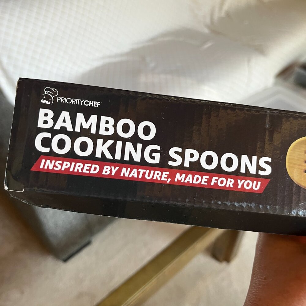 Bamboo Cooking Spoons Eco Friendly Kitchen Utensils (Set‎ of 4/ new) - Picture 5 of 9